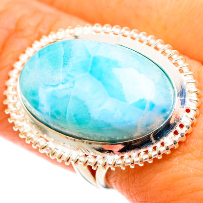 Larimar Rings handcrafted by Ana Silver Co - RING109137