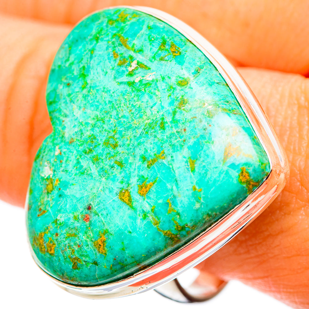 Chrysocolla Rings handcrafted by Ana Silver Co - RING109141