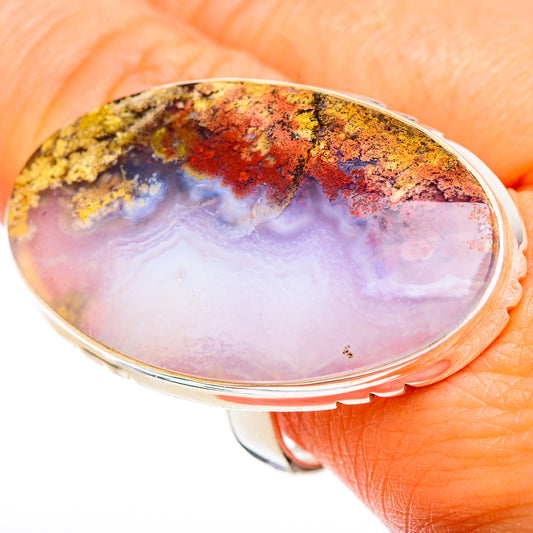Plume Agate Rings handcrafted by Ana Silver Co - RING109147