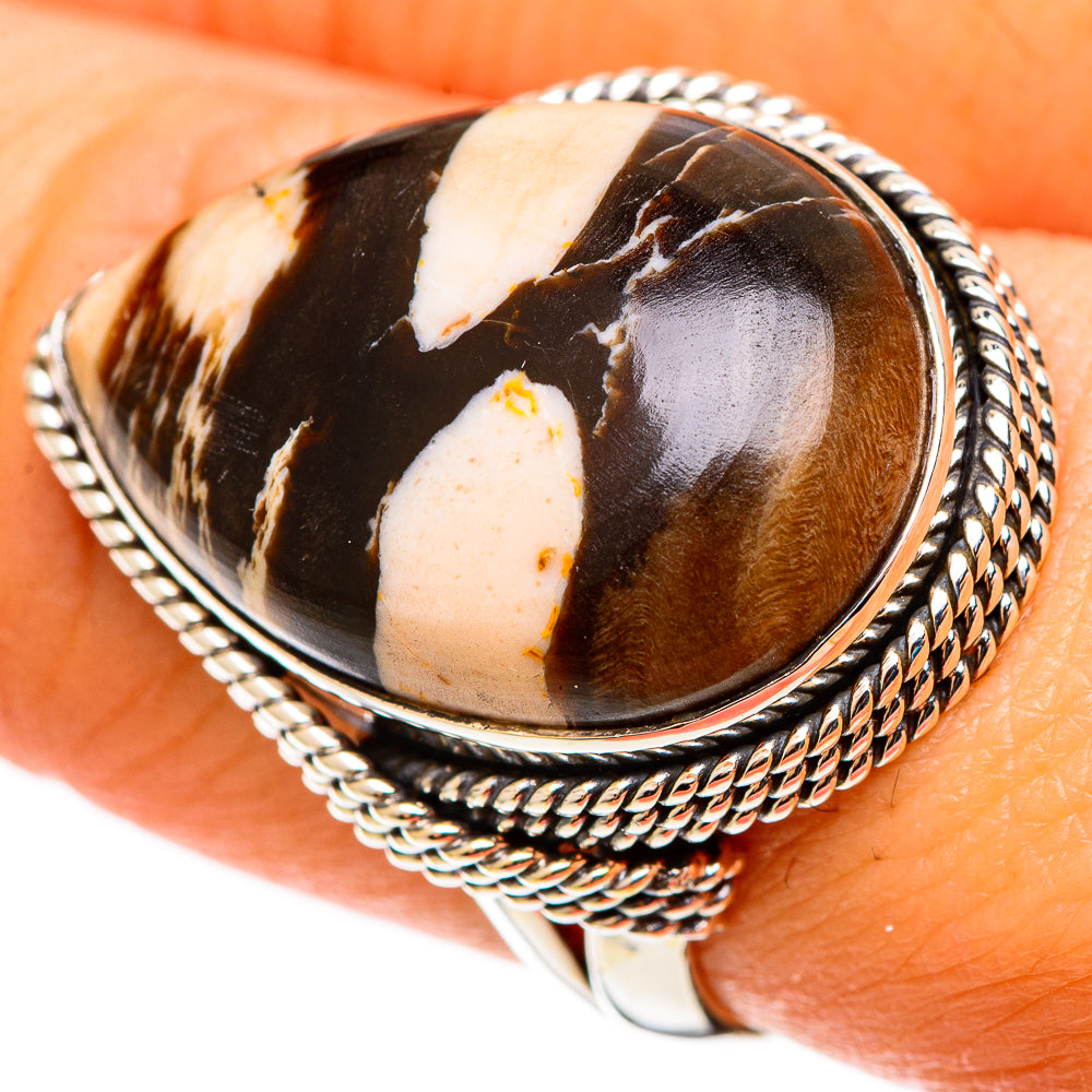 Peanut Wood Jasper Rings handcrafted by Ana Silver Co - RING109152