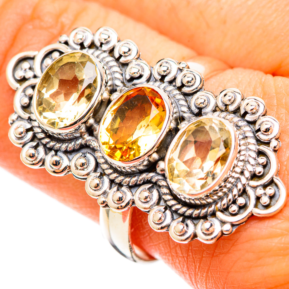 Citrine Rings handcrafted by Ana Silver Co - RING109155