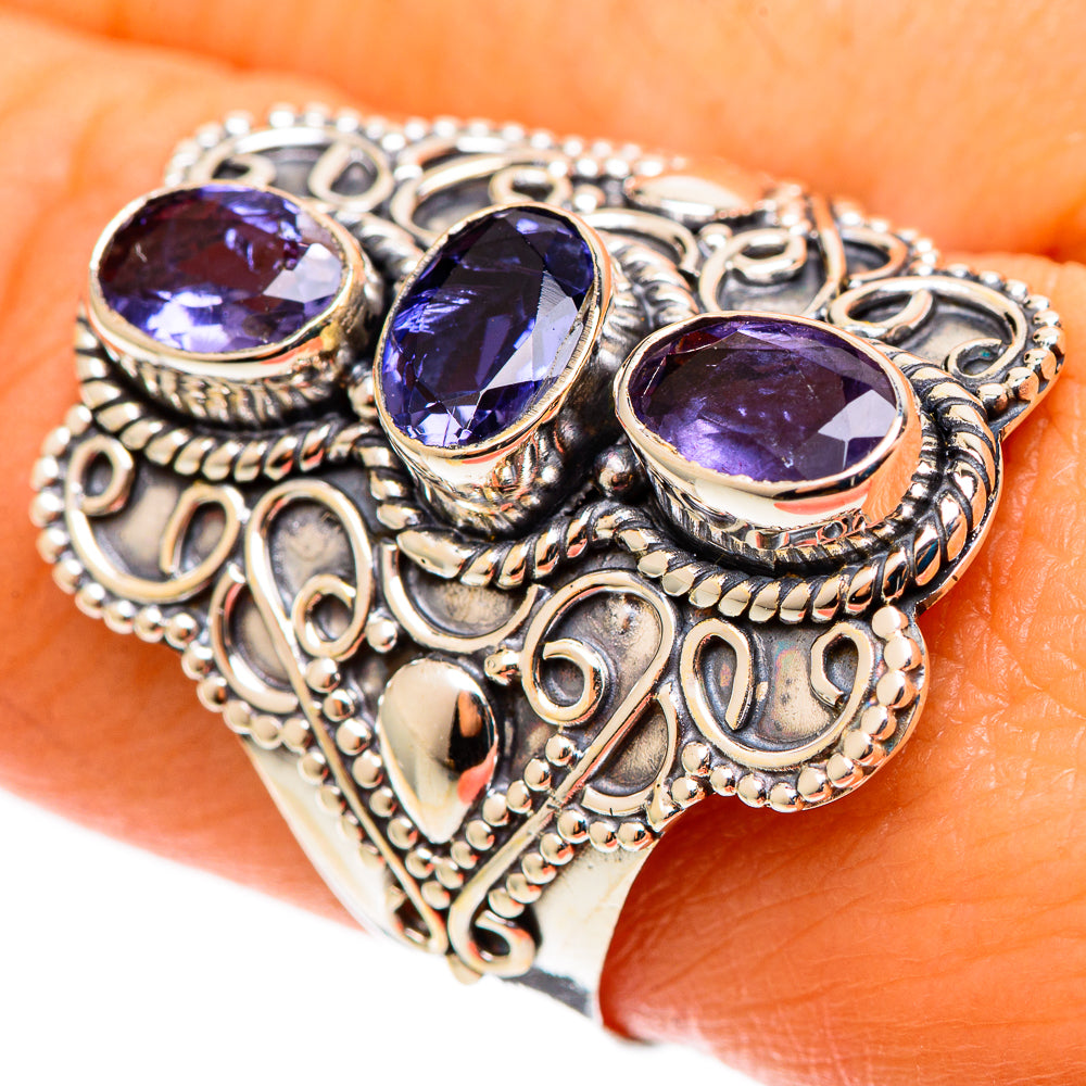 Violet Spinel Rings handcrafted by Ana Silver Co - RING109162