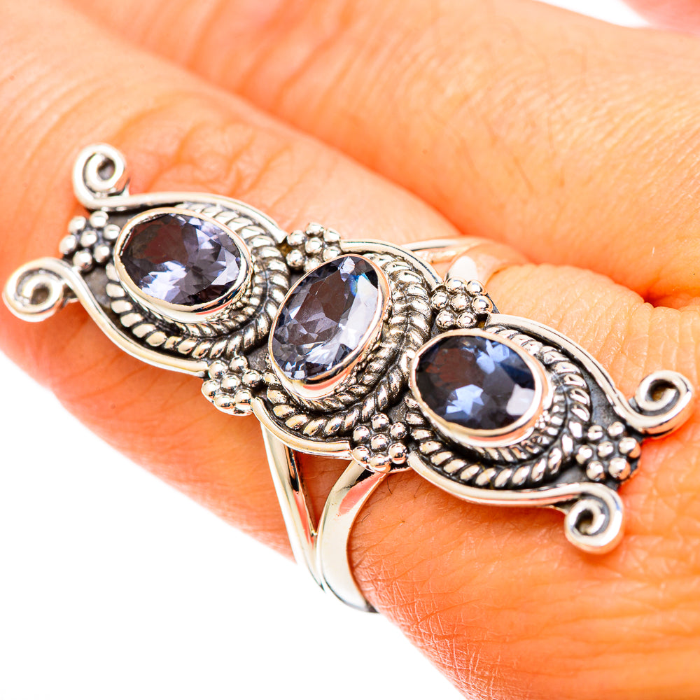 Violet Spinel Rings handcrafted by Ana Silver Co - RING109163