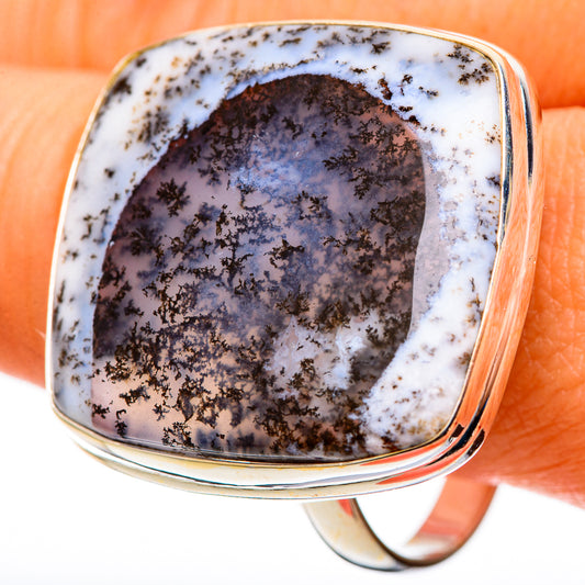Dendritic Opal Rings handcrafted by Ana Silver Co - RING109169
