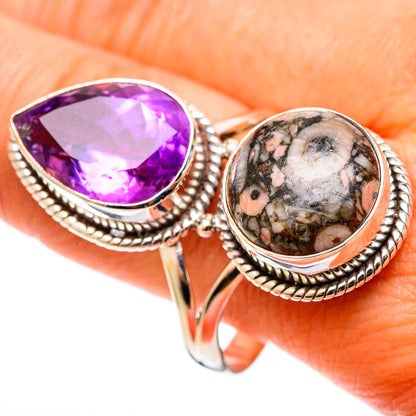 Crinoid Fossil Rings handcrafted by Ana Silver Co - RING109173