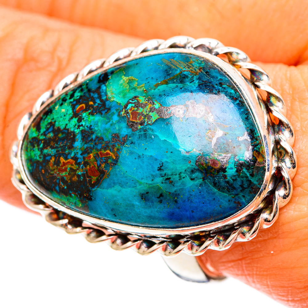 Chrysocolla Rings handcrafted by Ana Silver Co - RING109179