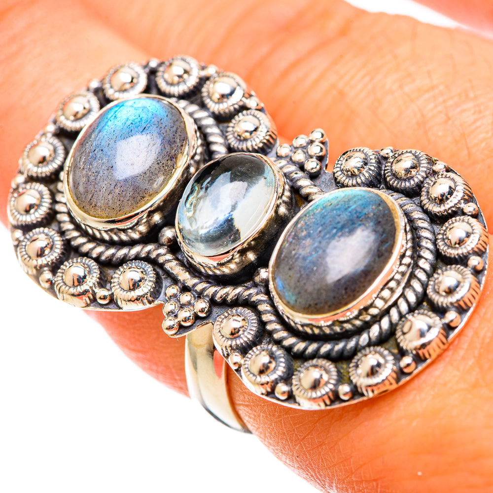 Labradorite Rings handcrafted by Ana Silver Co - RING109181