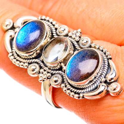 Labradorite Rings handcrafted by Ana Silver Co - RING109183