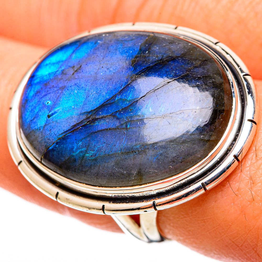 Labradorite Rings handcrafted by Ana Silver Co - RING109184