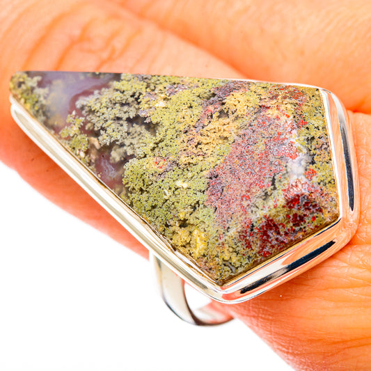Plume Agate Rings handcrafted by Ana Silver Co - RING109186
