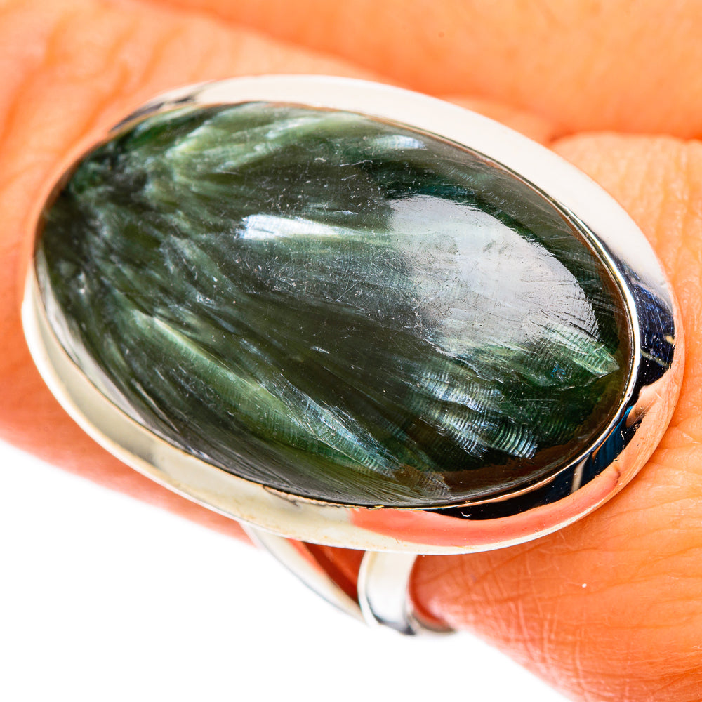 Seraphinite Rings handcrafted by Ana Silver Co - RING109191