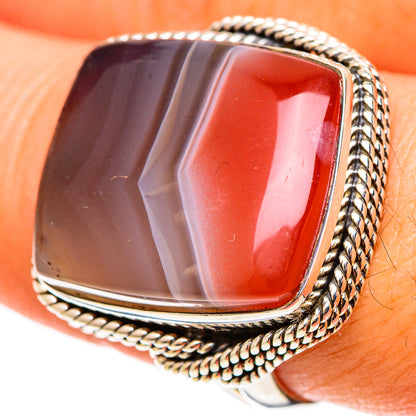 Botswana Agate Rings handcrafted by Ana Silver Co - RING109193