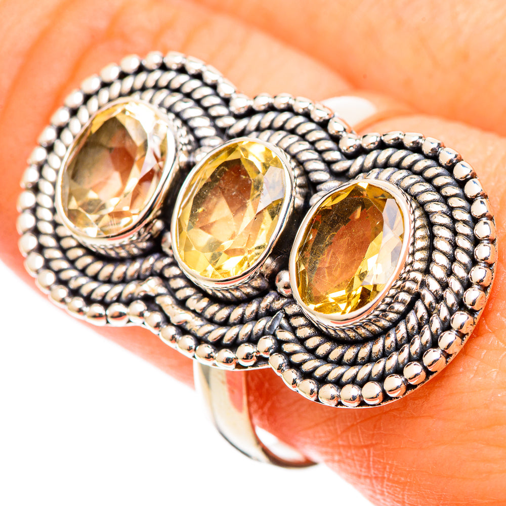 Citrine Rings handcrafted by Ana Silver Co - RING109198