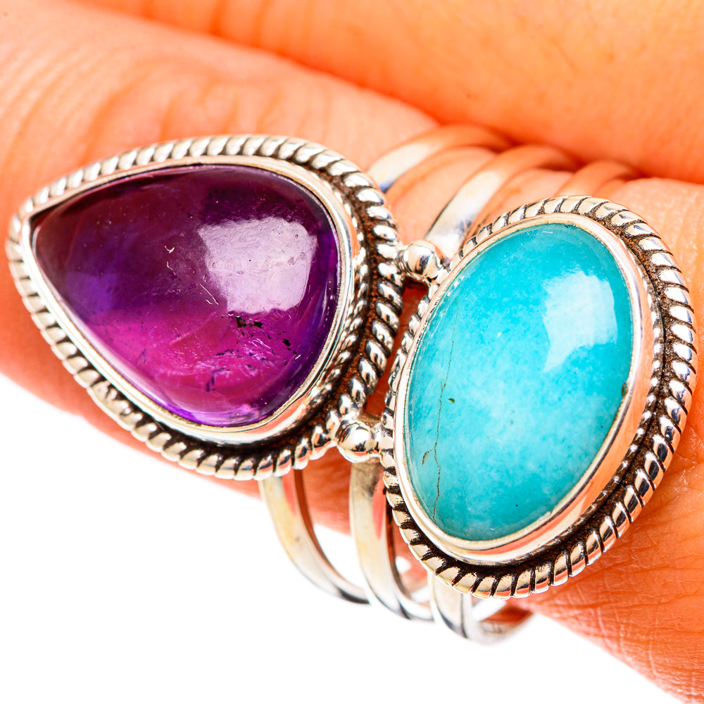 Larimar Rings handcrafted by Ana Silver Co - RING109214
