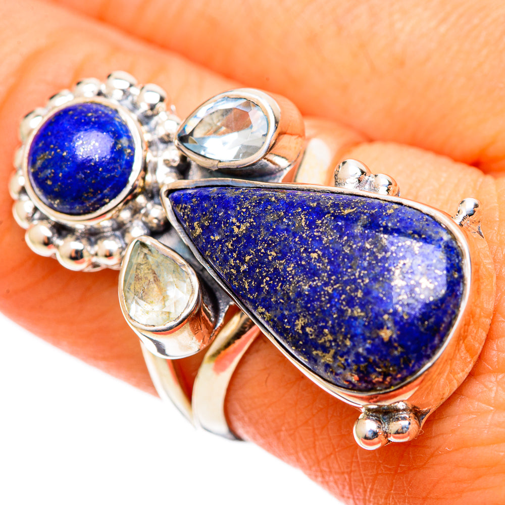 Lapis Lazuli Rings handcrafted by Ana Silver Co - RING109215