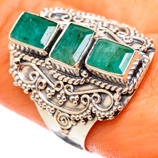 Emerald Rings handcrafted by Ana Silver Co - RING109224