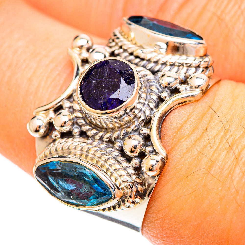 Violet Spinel Rings handcrafted by Ana Silver Co - RING109232