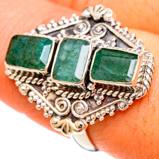 Emerald Rings handcrafted by Ana Silver Co - RING109235