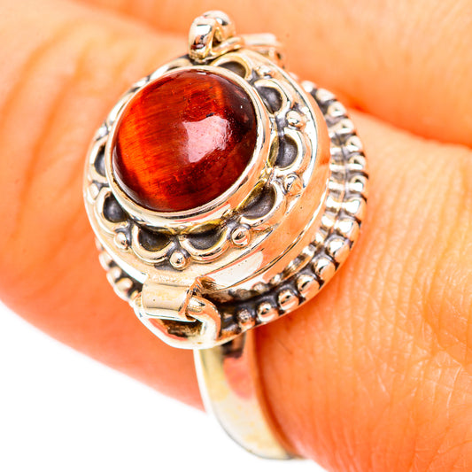 Red Tiger Eye Rings handcrafted by Ana Silver Co - RING109236