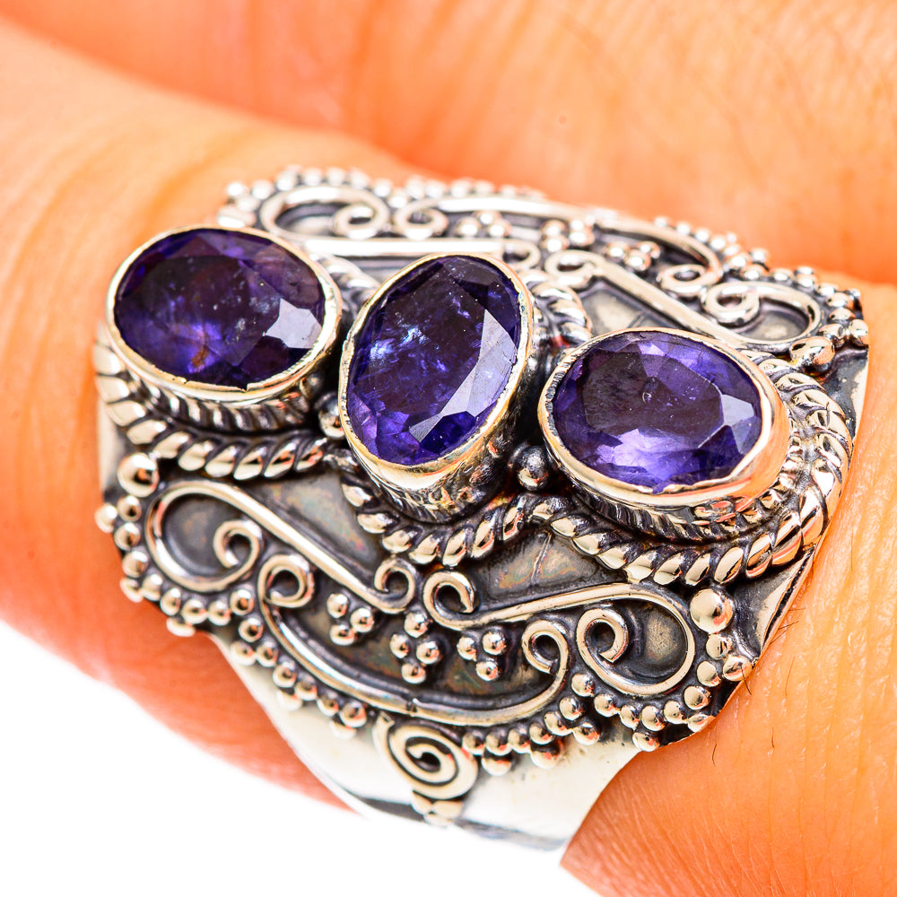 Violet Spinel Rings handcrafted by Ana Silver Co - RING109241