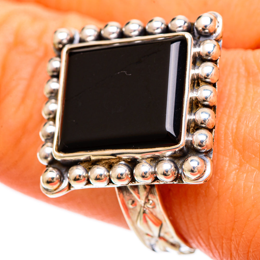 Black Onyx Rings handcrafted by Ana Silver Co - RING109244