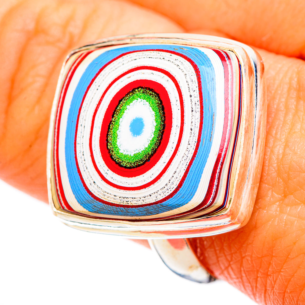 Fordite Rings handcrafted by Ana Silver Co - RING109254