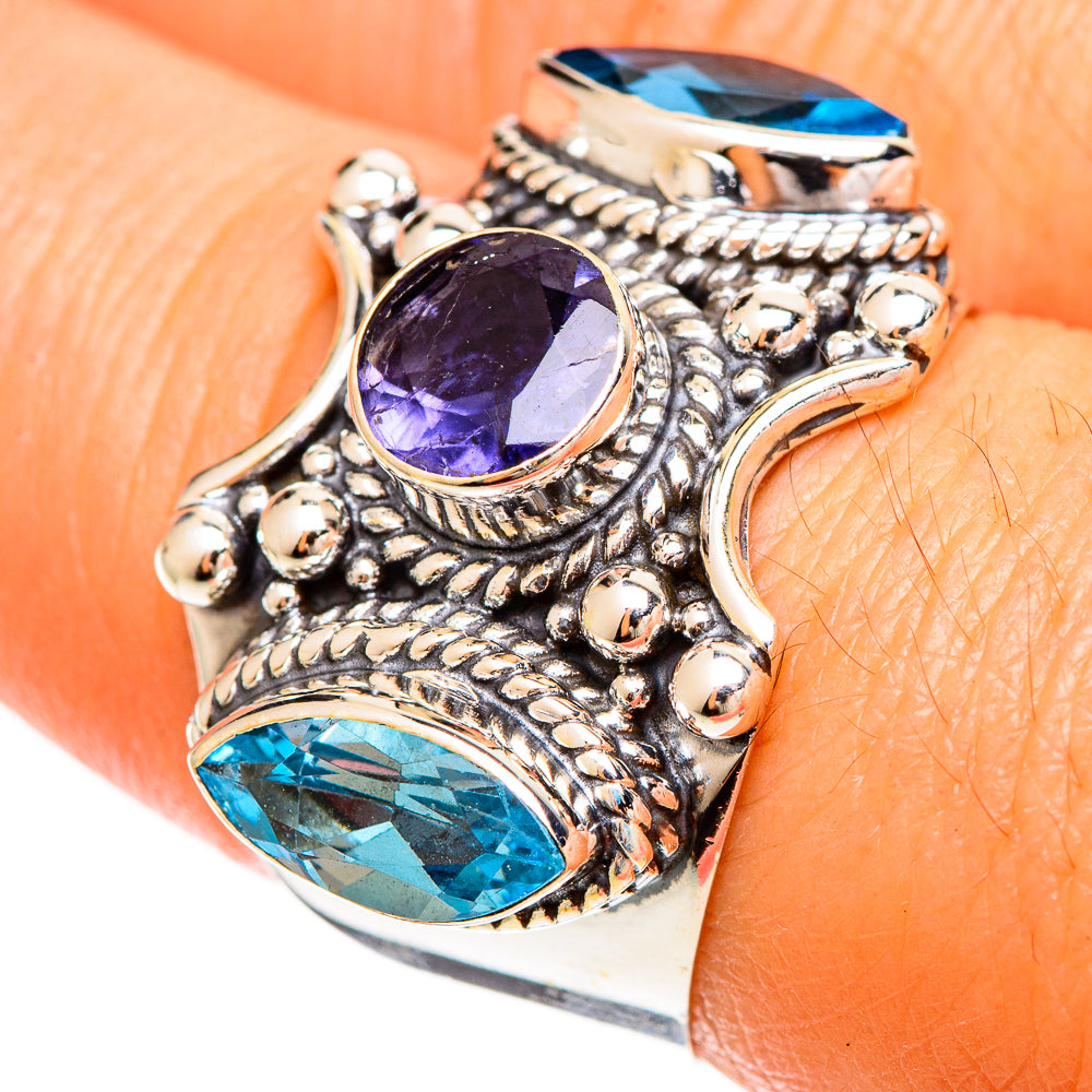 Violet Spinel Rings handcrafted by Ana Silver Co - RING109259