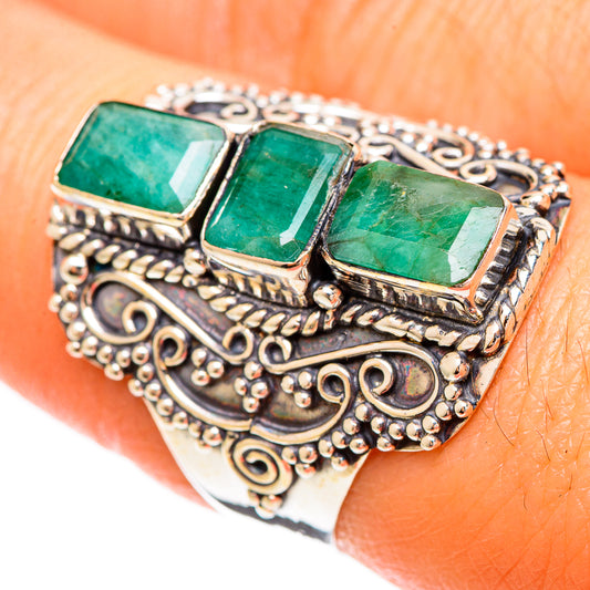Emerald Rings handcrafted by Ana Silver Co - RING109266