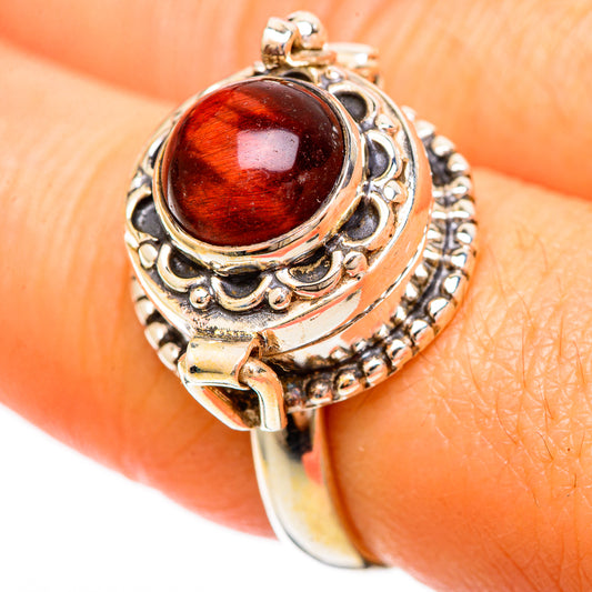 Red Tiger Eye Rings handcrafted by Ana Silver Co - RING109268