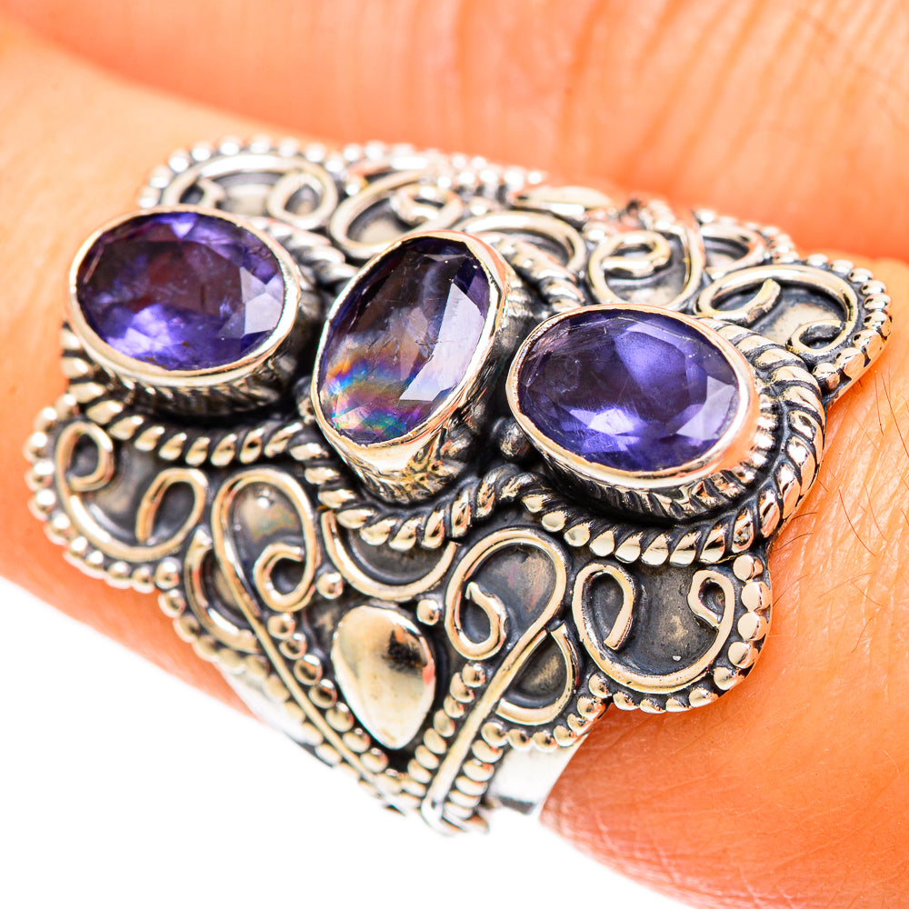 Violet Spinel Rings handcrafted by Ana Silver Co - RING109275