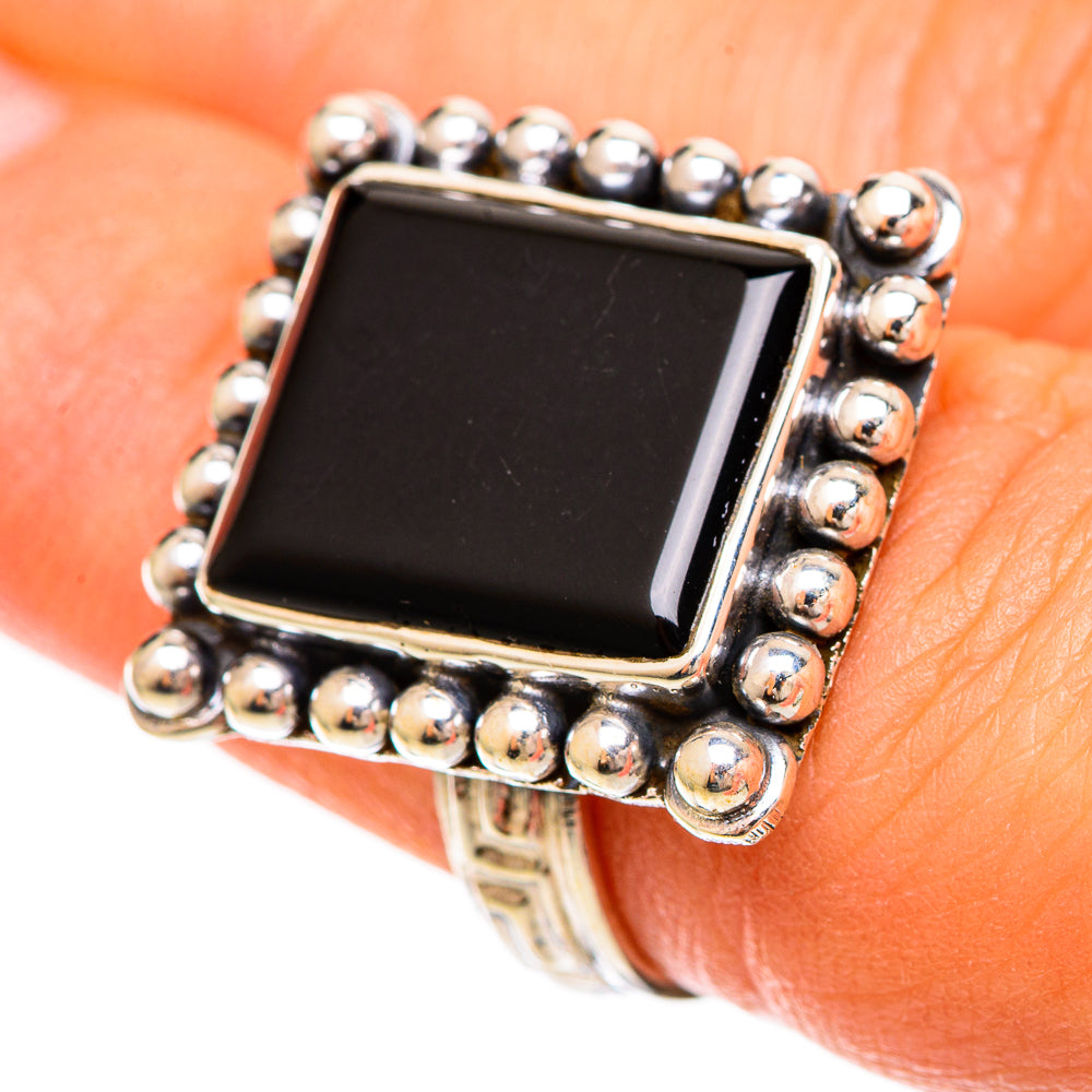 Black Onyx Rings handcrafted by Ana Silver Co - RING109276