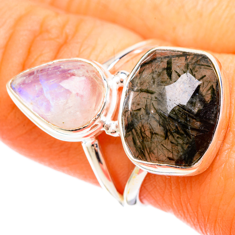 Tourmalinated Quartz Rings handcrafted by Ana Silver Co - RING109277