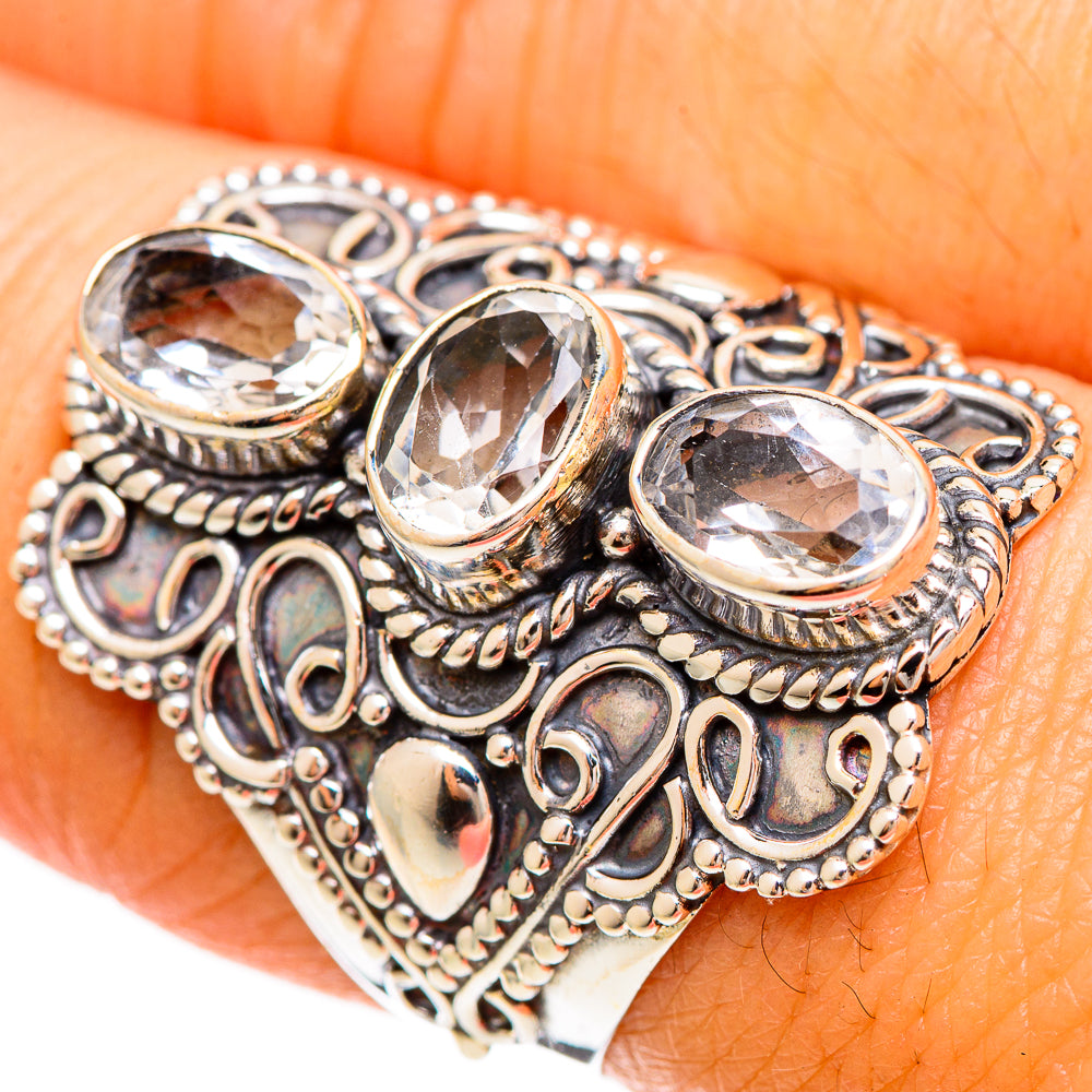 White Quartz Rings handcrafted by Ana Silver Co - RING109282