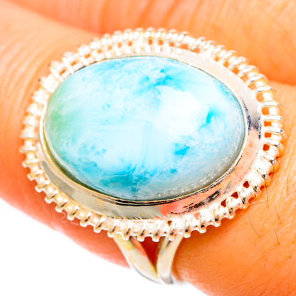 Larimar Rings handcrafted by Ana Silver Co - RING109290