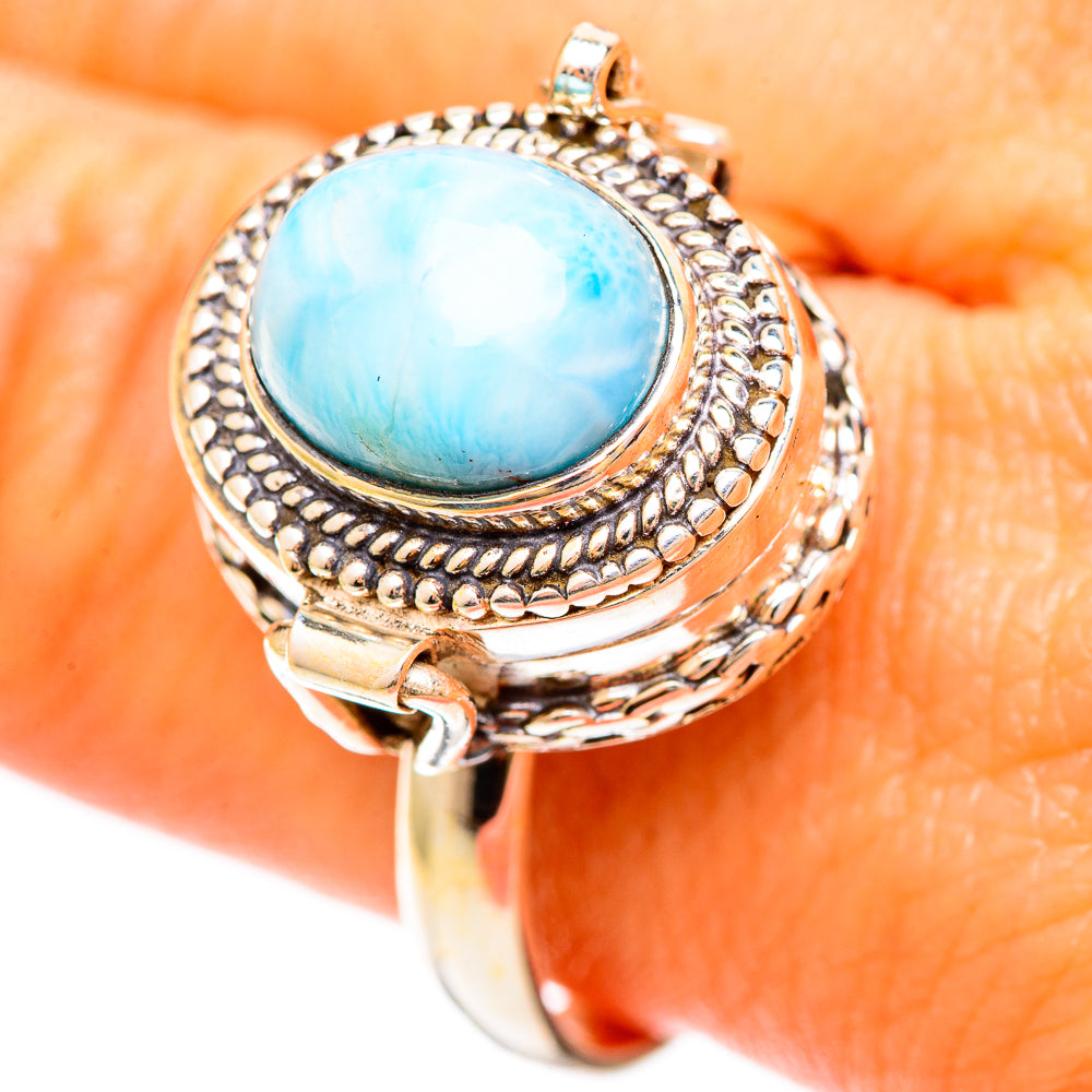 Larimar Rings handcrafted by Ana Silver Co - RING109292