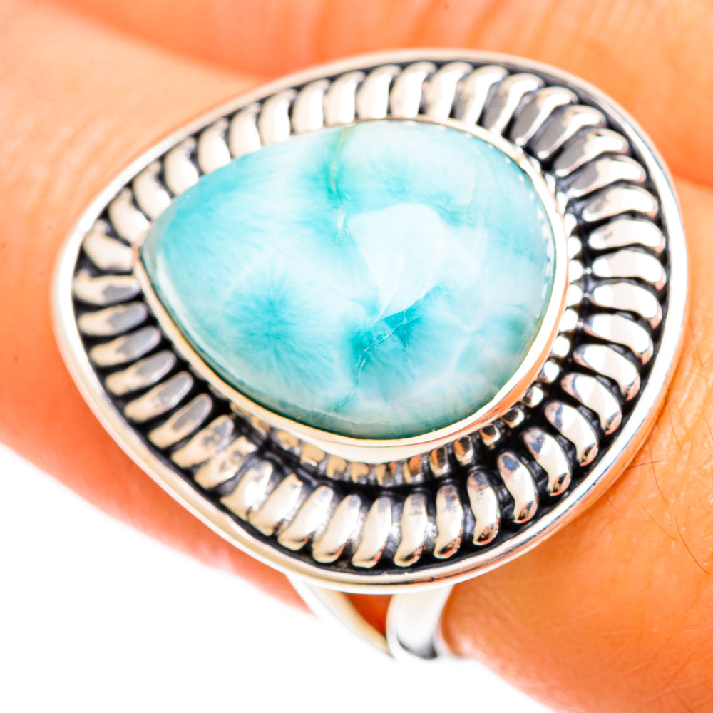 Larimar Rings handcrafted by Ana Silver Co - RING109294