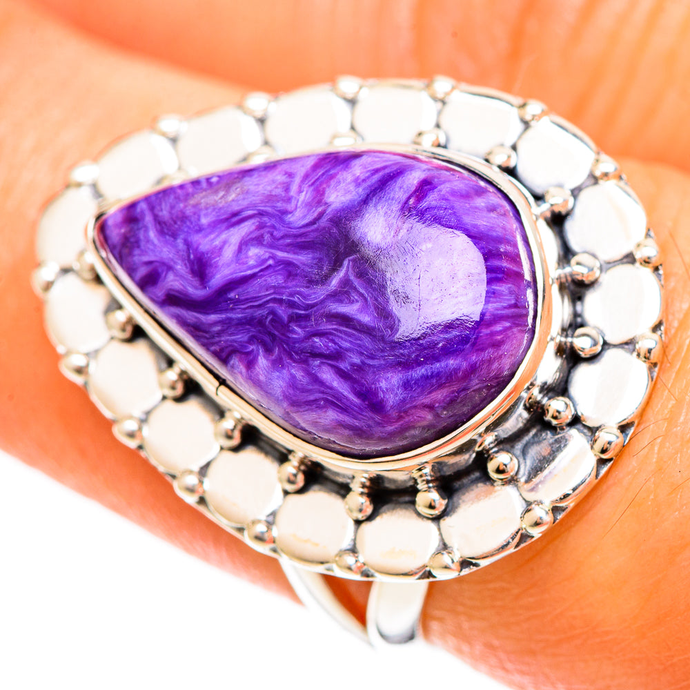 Charoite Rings handcrafted by Ana Silver Co - RING109304