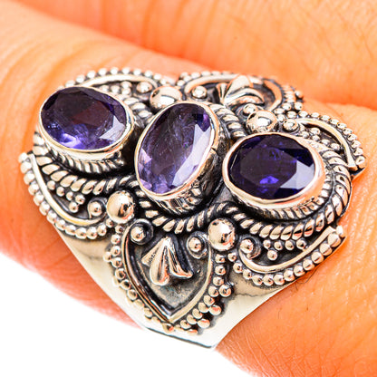 Violet Spinel Rings handcrafted by Ana Silver Co - RING109305