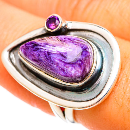Charoite Rings handcrafted by Ana Silver Co - RING109307