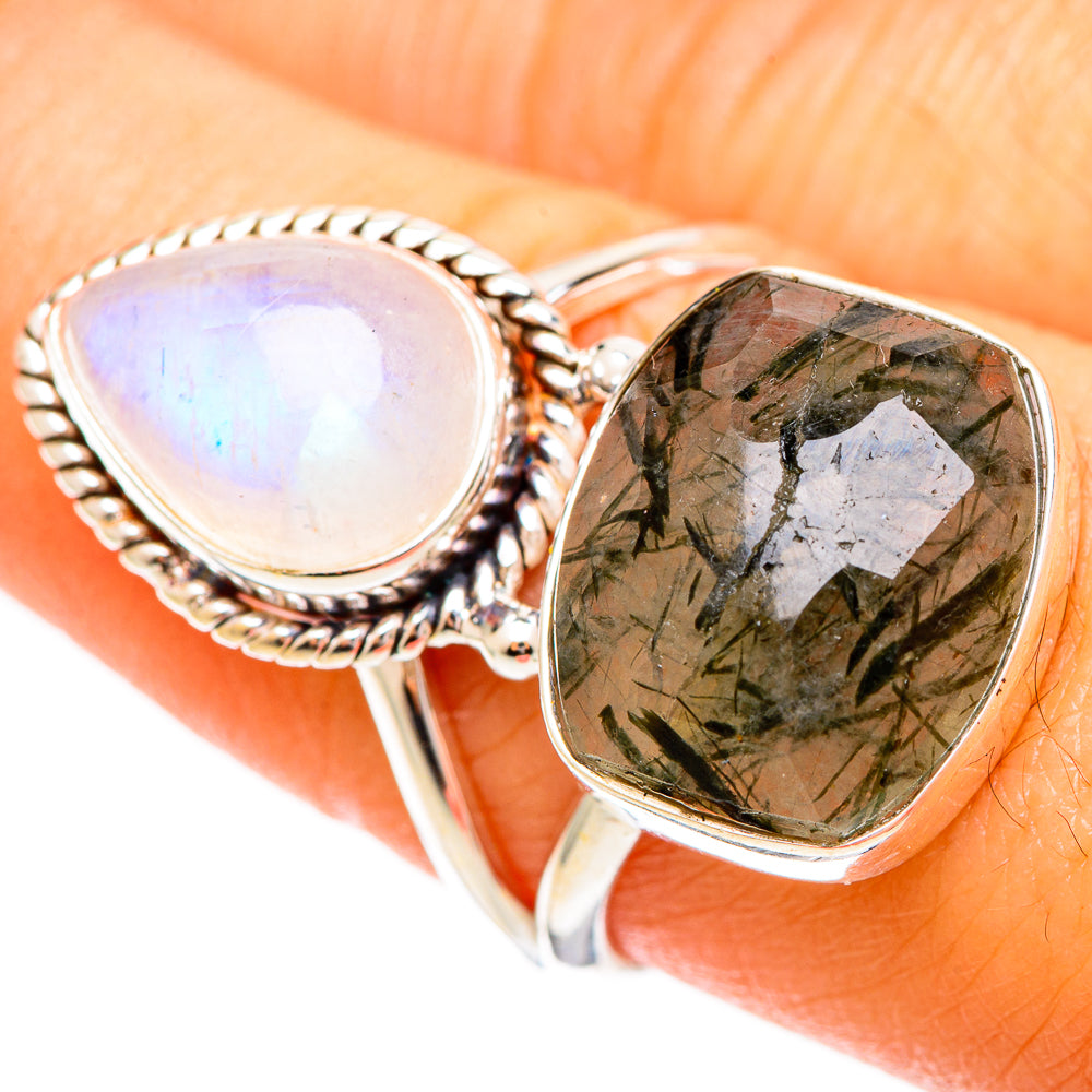 Tourmalinated Quartz Rings handcrafted by Ana Silver Co - RING109308
