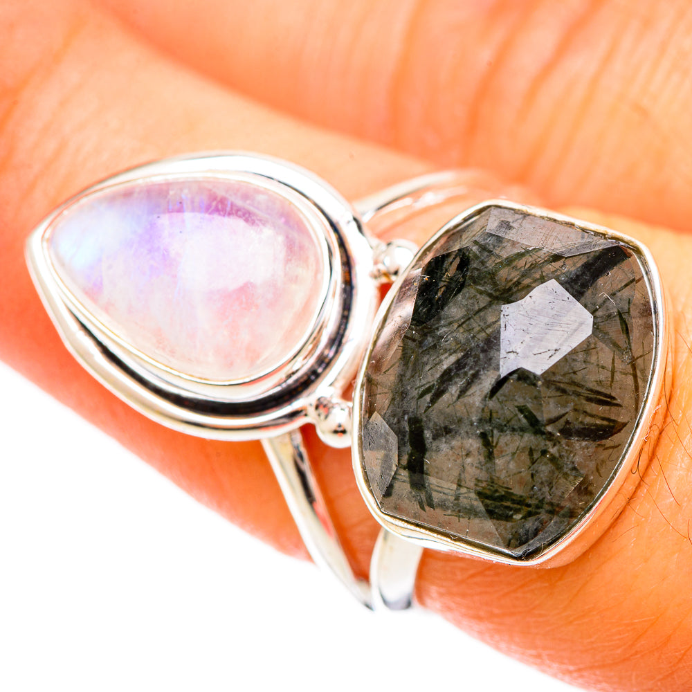 Tourmalinated Quartz Rings handcrafted by Ana Silver Co - RING109309