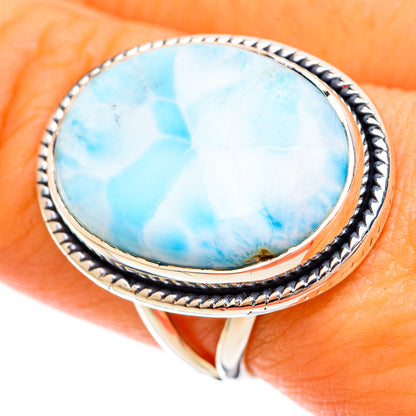 Larimar Rings handcrafted by Ana Silver Co - RING109325