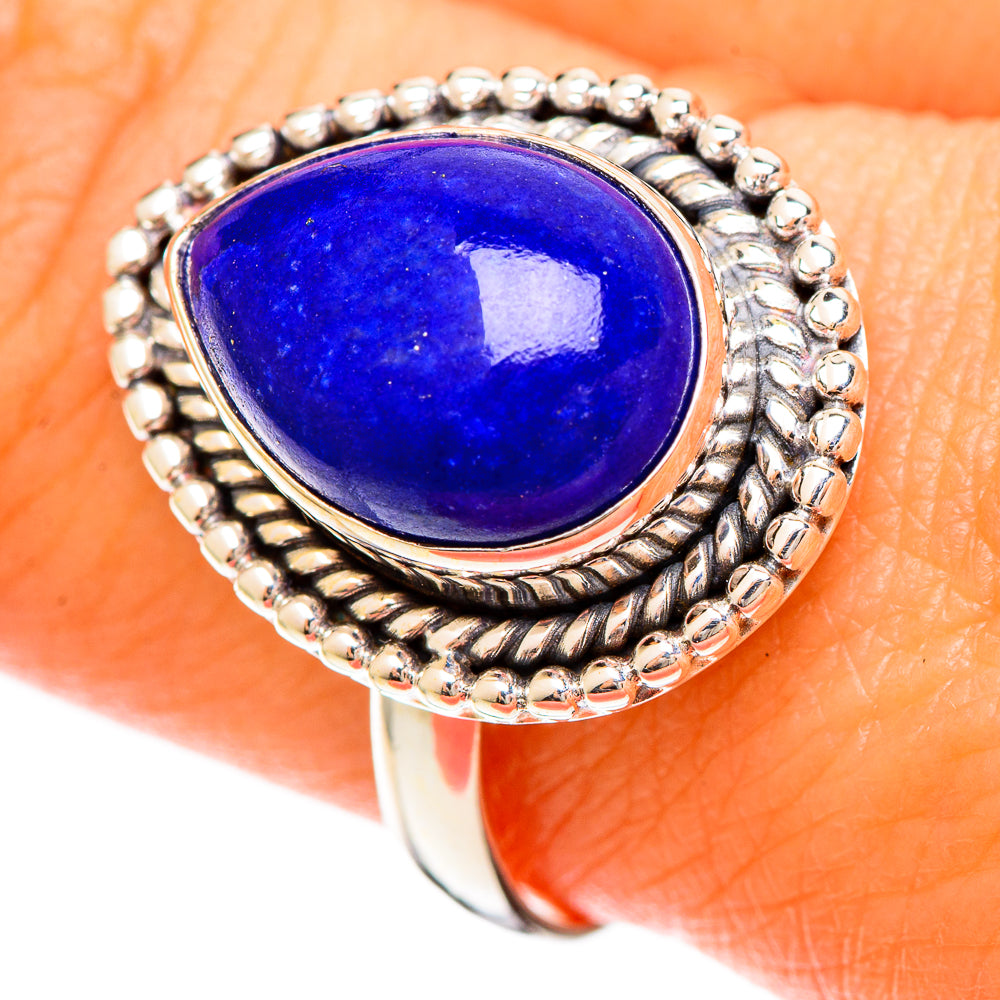 Lapis Lazuli Rings handcrafted by Ana Silver Co - RING109327