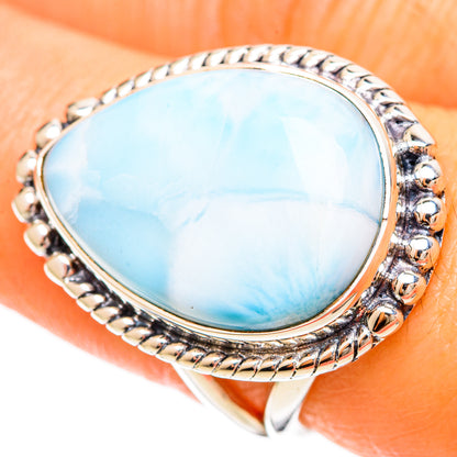 Larimar Rings handcrafted by Ana Silver Co - RING109328