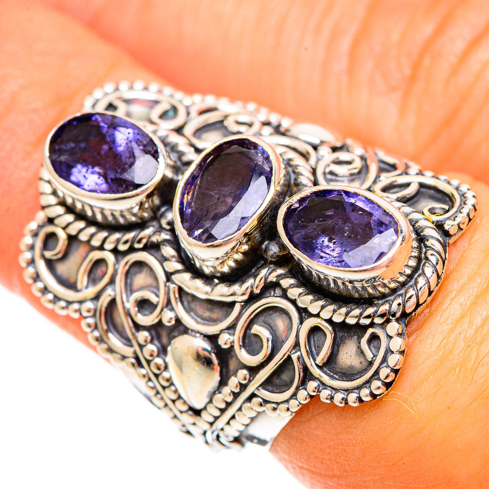 Violet Spinel Rings handcrafted by Ana Silver Co - RING109336