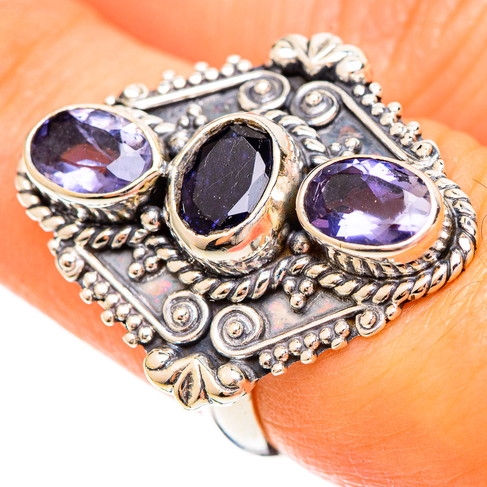 Violet Spinel Rings handcrafted by Ana Silver Co - RING109338