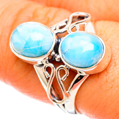 Larimar Rings handcrafted by Ana Silver Co - RING109358