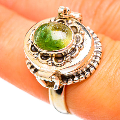 Green Tourmaline Rings handcrafted by Ana Silver Co - RING109360