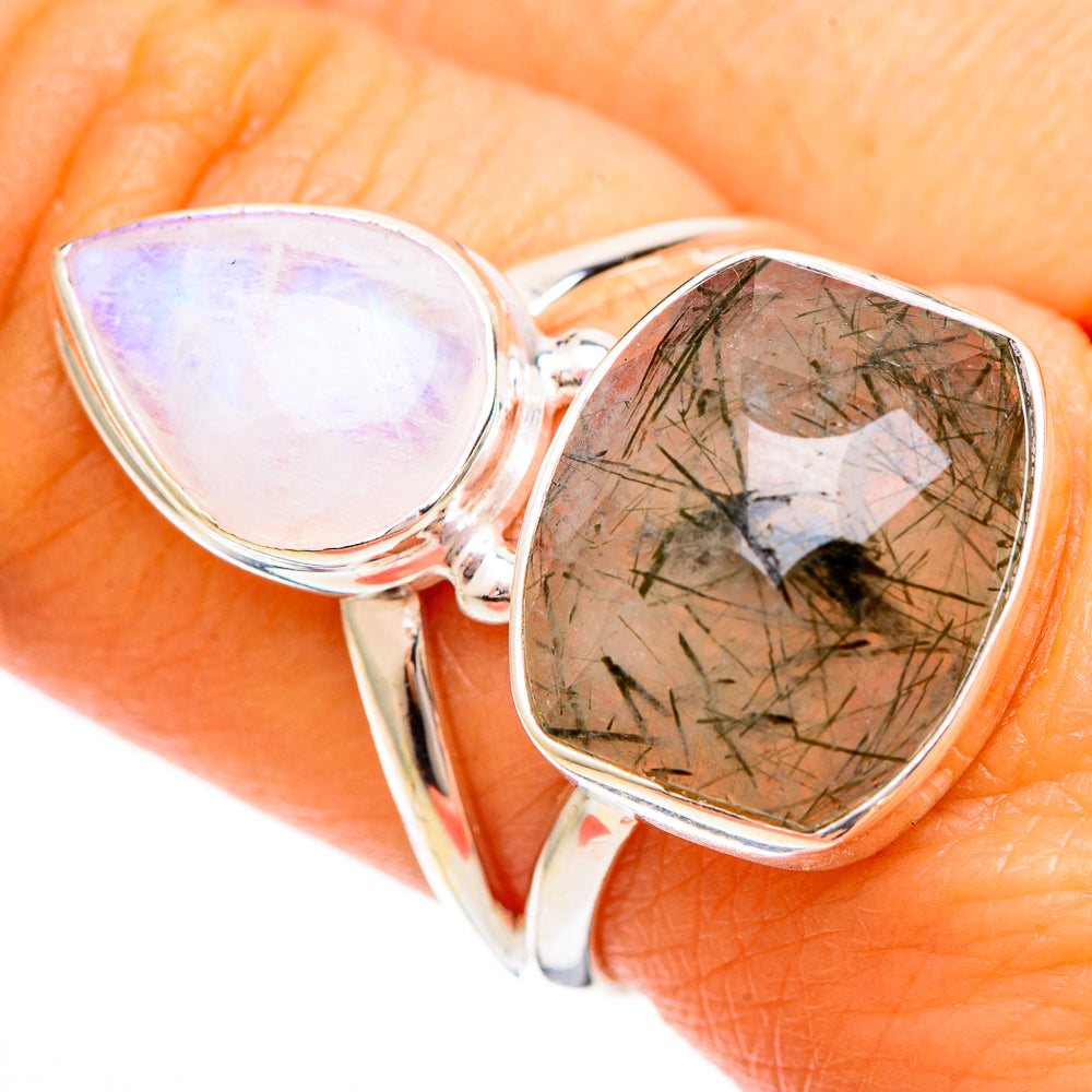 Tourmalinated Quartz Rings handcrafted by Ana Silver Co - RING109373