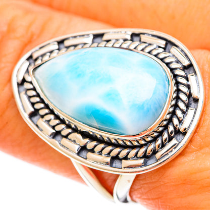 Larimar Rings handcrafted by Ana Silver Co - RING109385